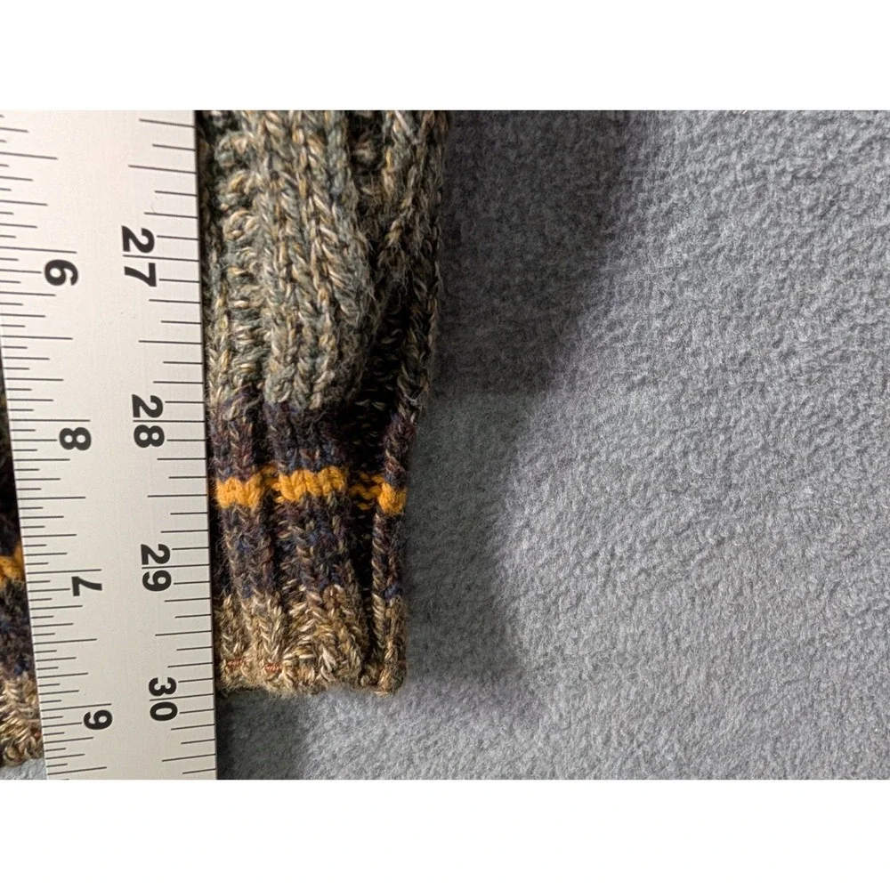 VTG Chaps Ralph Lauren USA Made Cotton Cable Knit Sweater XL Grandpa Grunge